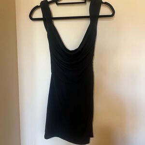 Black mini dress